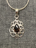 Ornate Frame Smokey Quartz Pendant