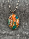 Oyster Mohave Oval Pendant