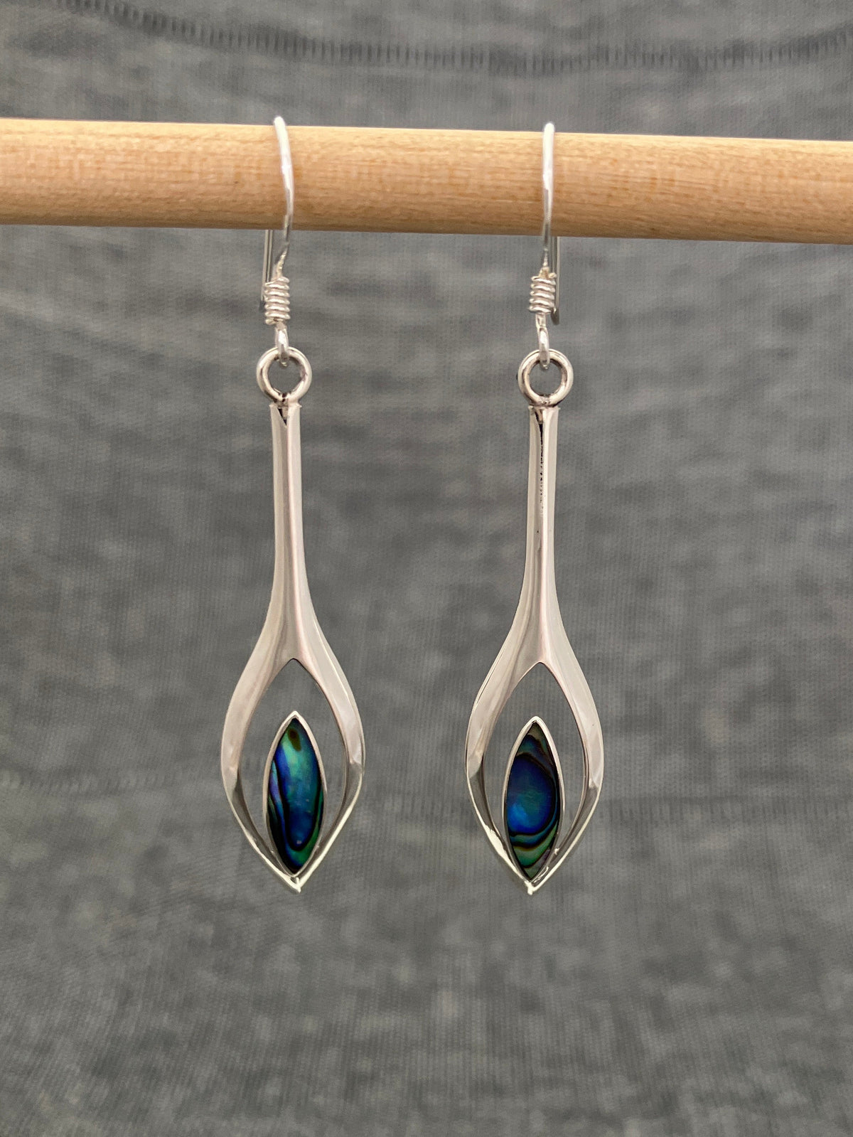 Paua Shell Spear Earrings