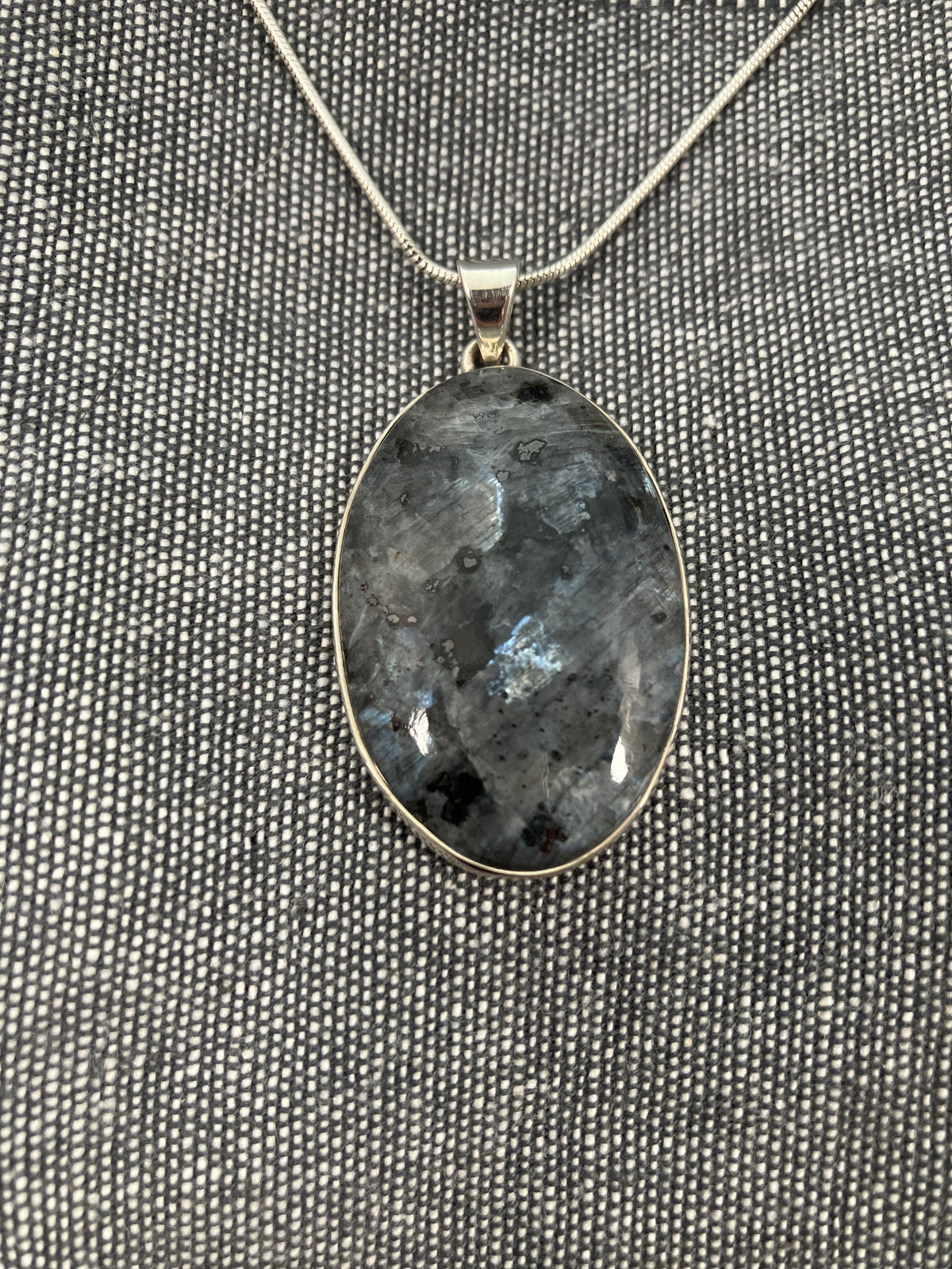 Larvikite Oval Pendant