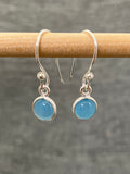 Chalcedony Little Round Earrings