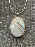 Moonstone Wafted Oval Pendant
