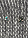 Paua Shell Moon Studs