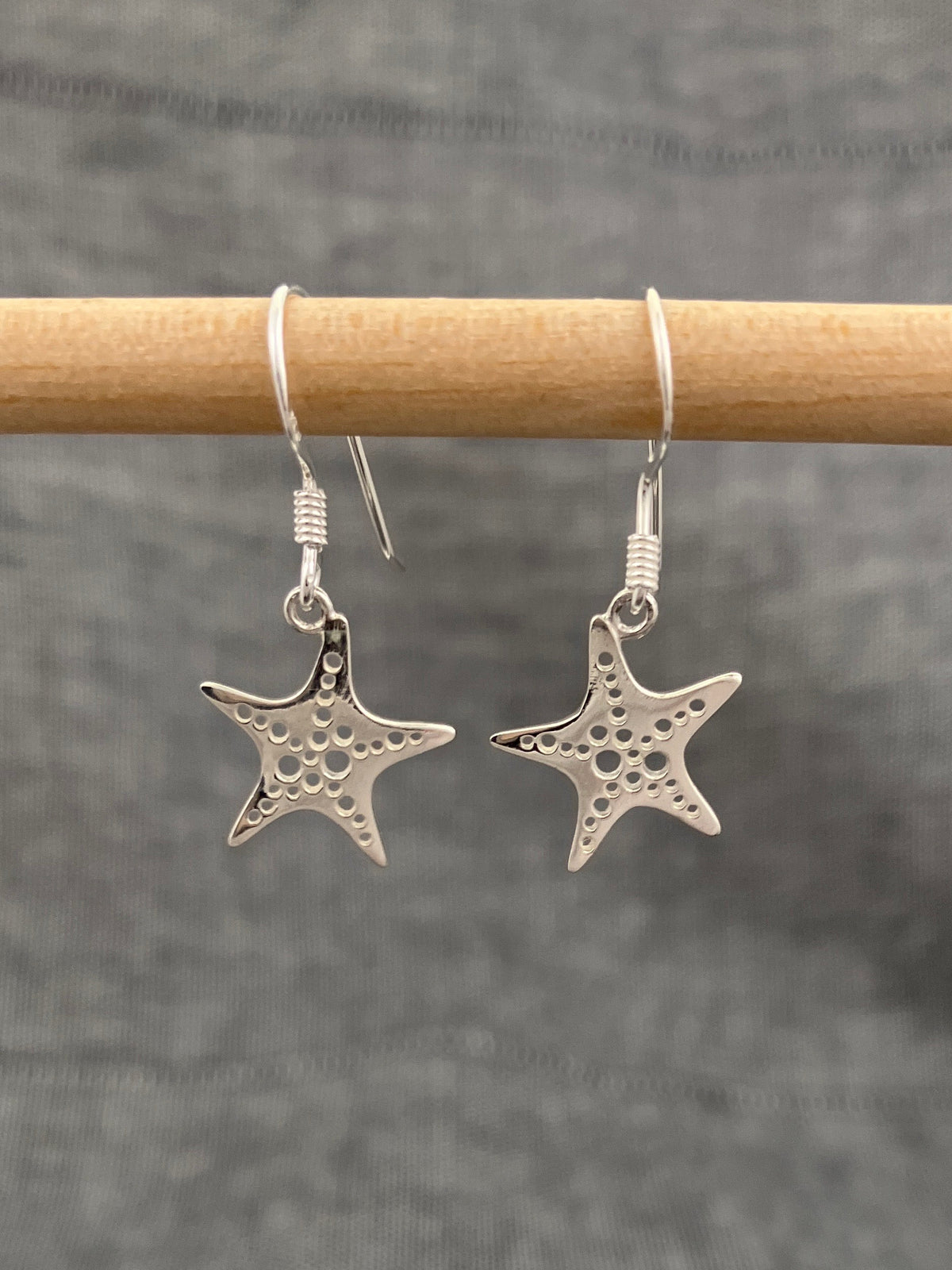Flat Starfish Earrings