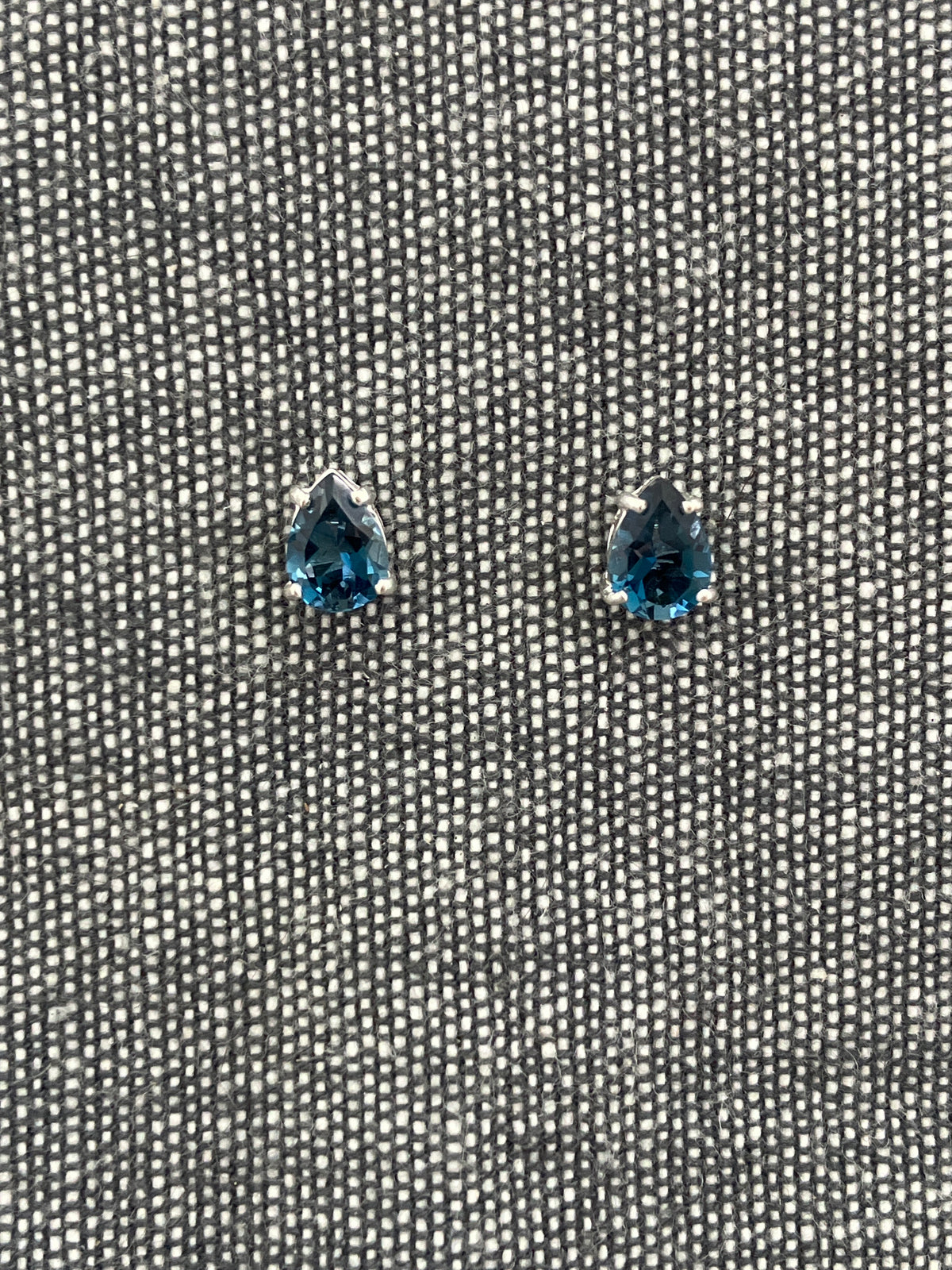 London Topaz Pear Studs