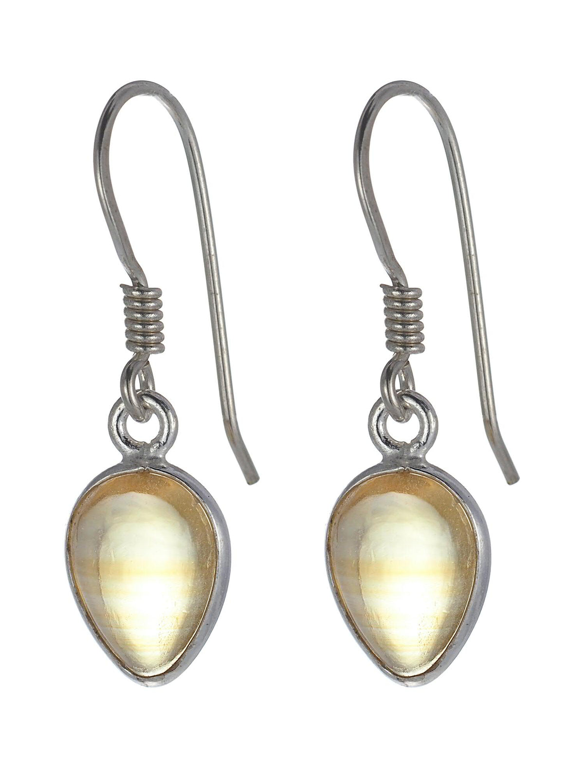 Citrine Droplet Earrings.