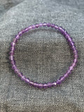 Amethyst Sparkly Beaded Bracelet