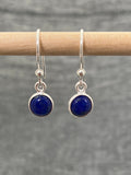 Lapis Little Round Earrings