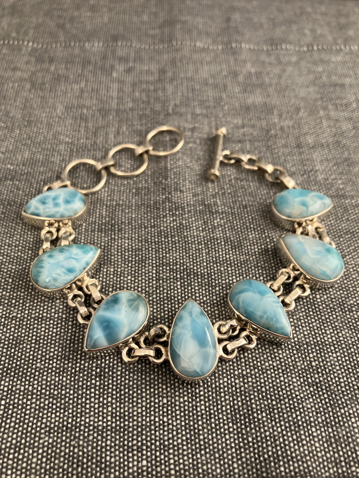 Larimar Pears Bracelet