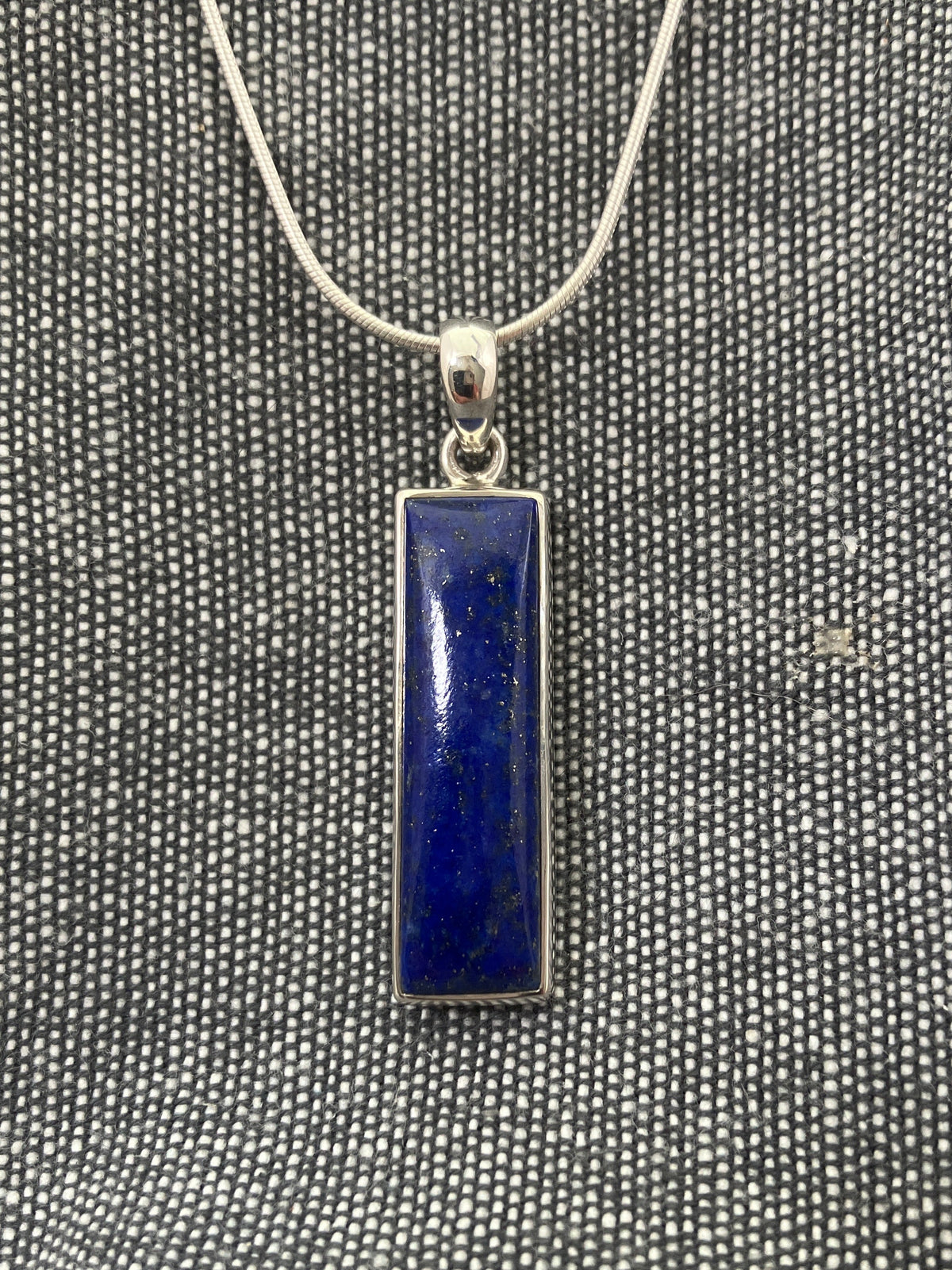 Lapis Rectangle Pendant