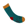 Womens Green Spot Bamboo Socks