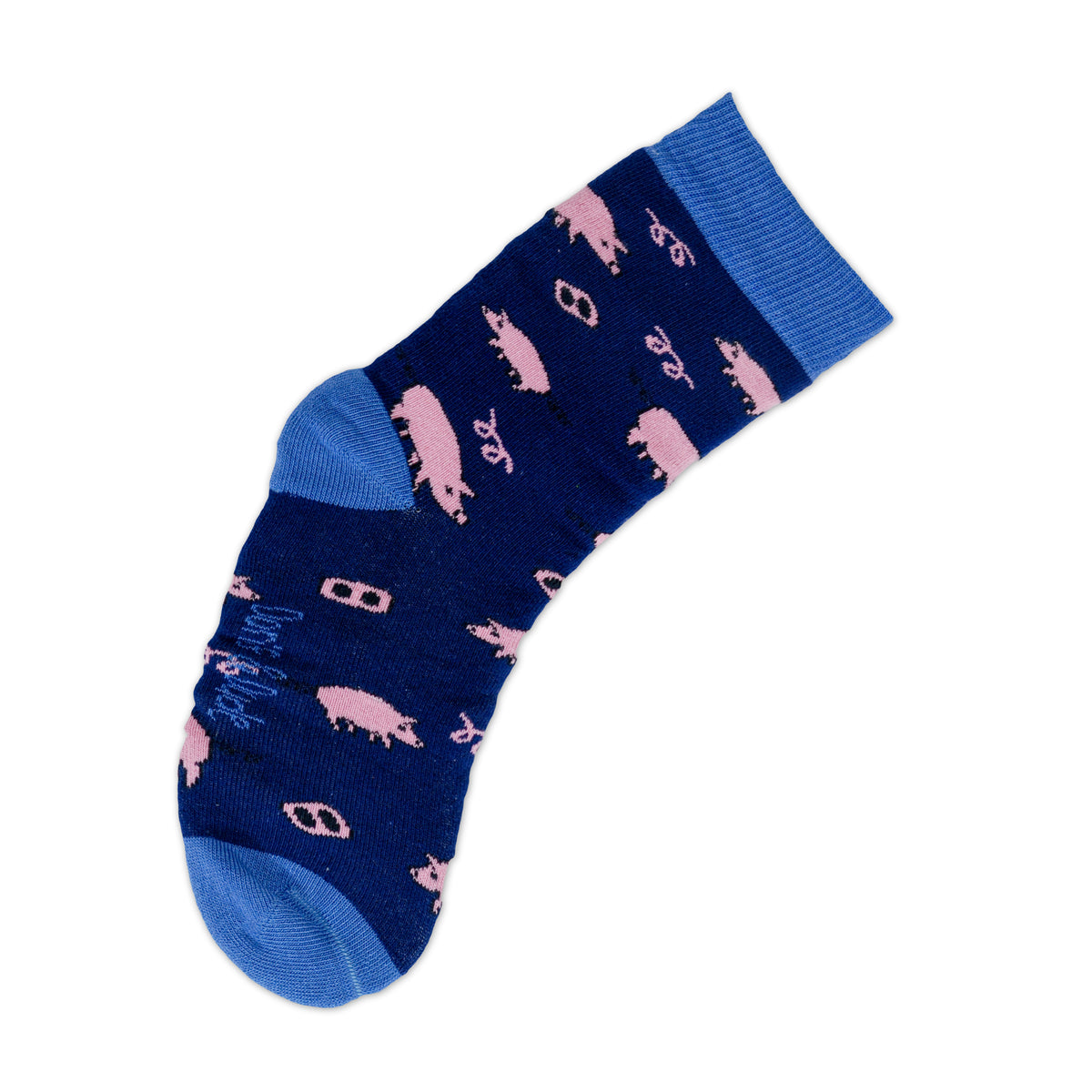 Womens Navy Pig Bamboo Toastie Socks