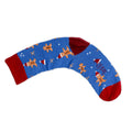 Womens Blue Gingerbread Bamboo Socks
