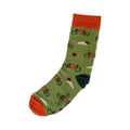 Mens Green Bike Bamboo Socks