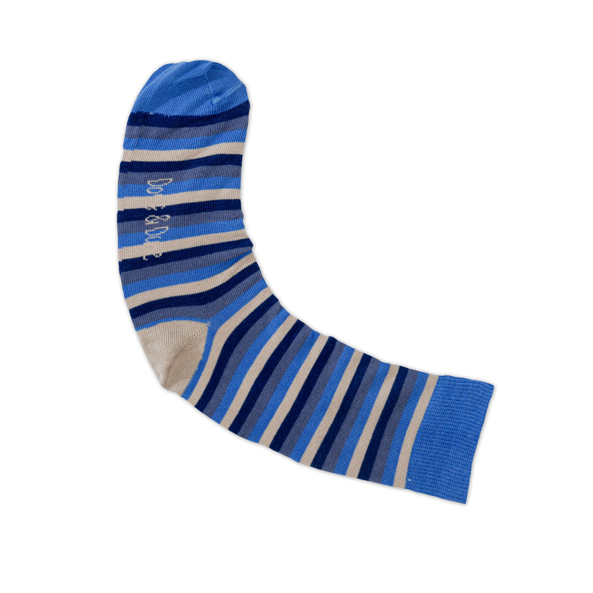 Mens Blue Stripe Bamboo Socks