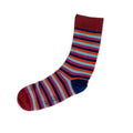 Mens Orange Stripe Bamboo Socks