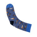 Mens Blue Bike Bamboo Socks