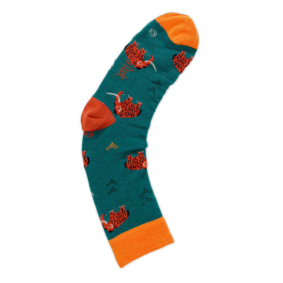 Mens Green Mammoth Bamboo Socks