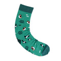 Mens Green Puffin Bamboo Socks