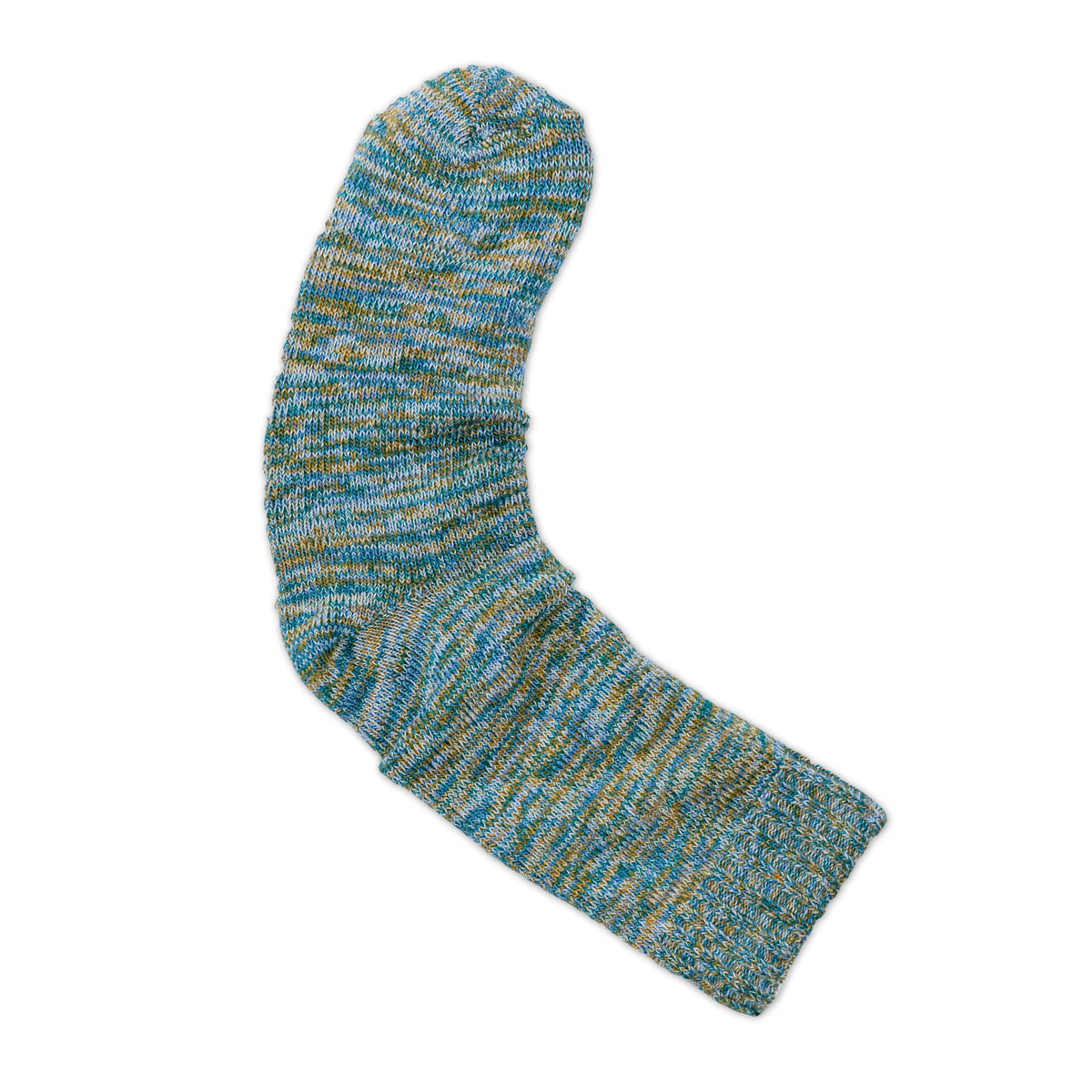 Mens Blue Slouchy Bamboo Socks