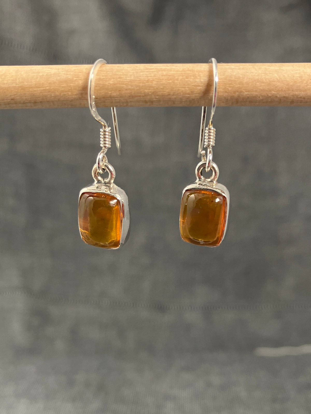 Amber Squares Earrings