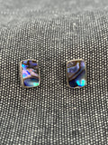 Paua Shell Rectangle Studs