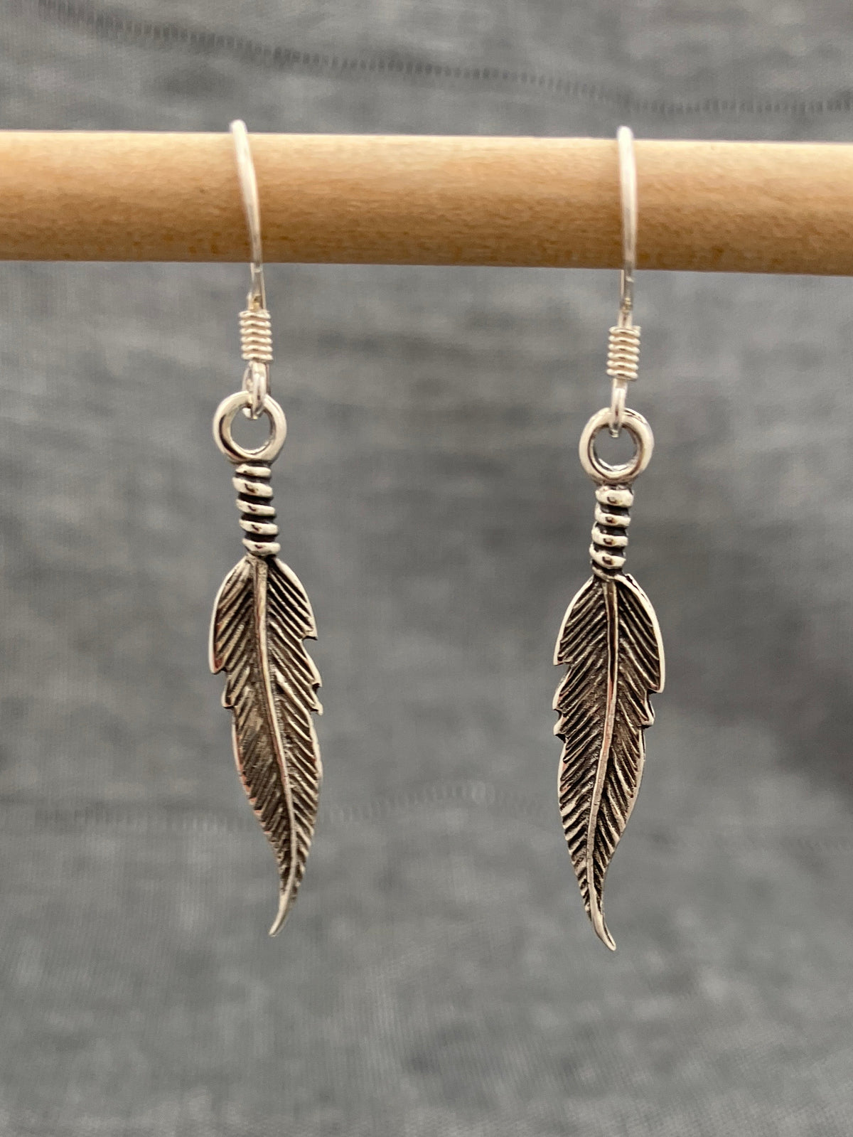 Tied Feather Earrings