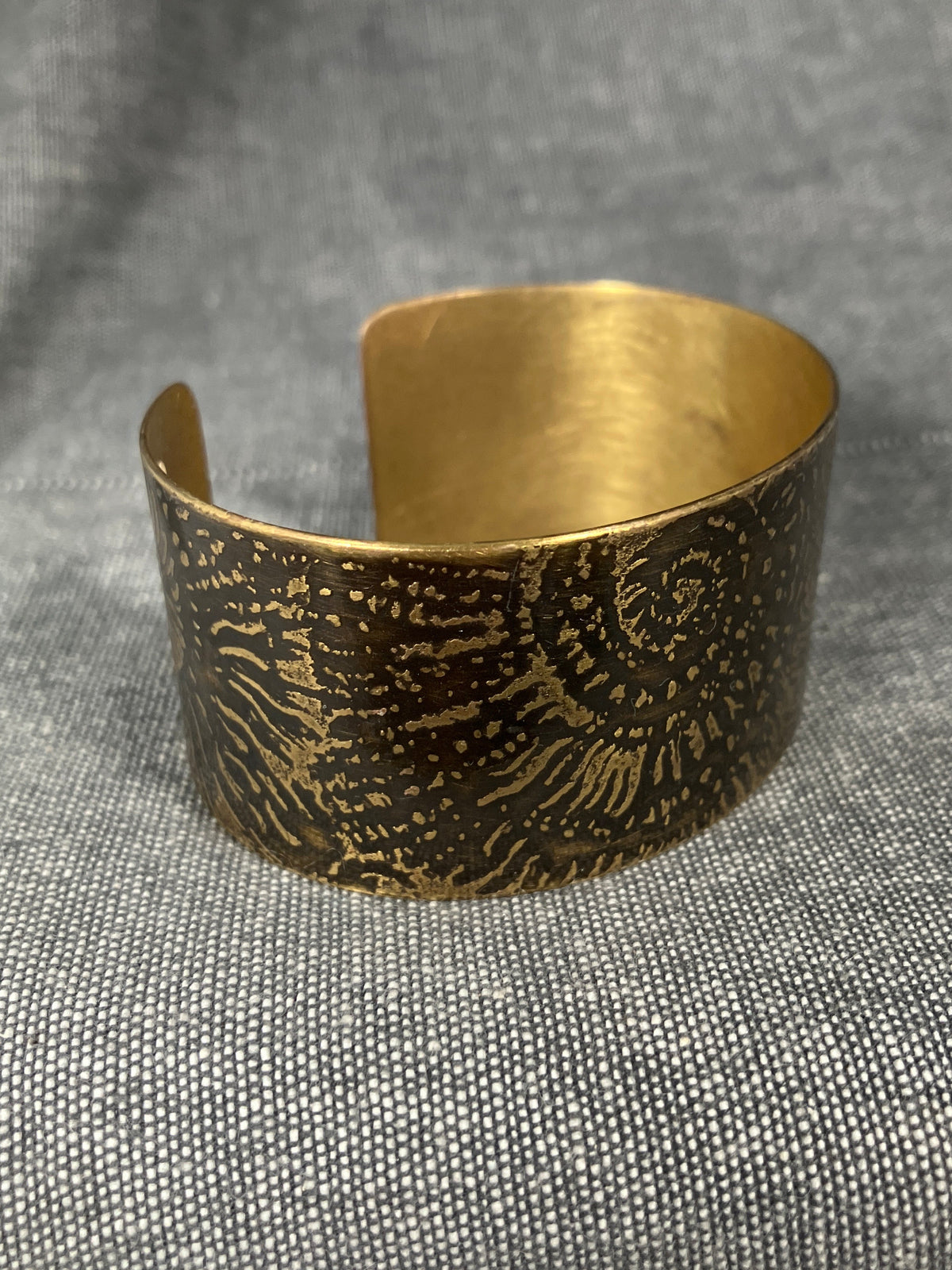 Brass Ammonite Bangle