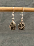 Pinolith Jasper Pear Earrings