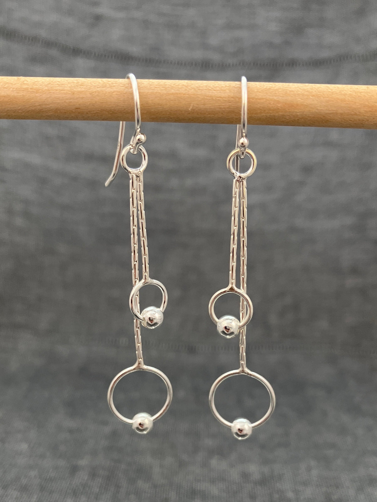 Swinging Circles & Balls Earrings