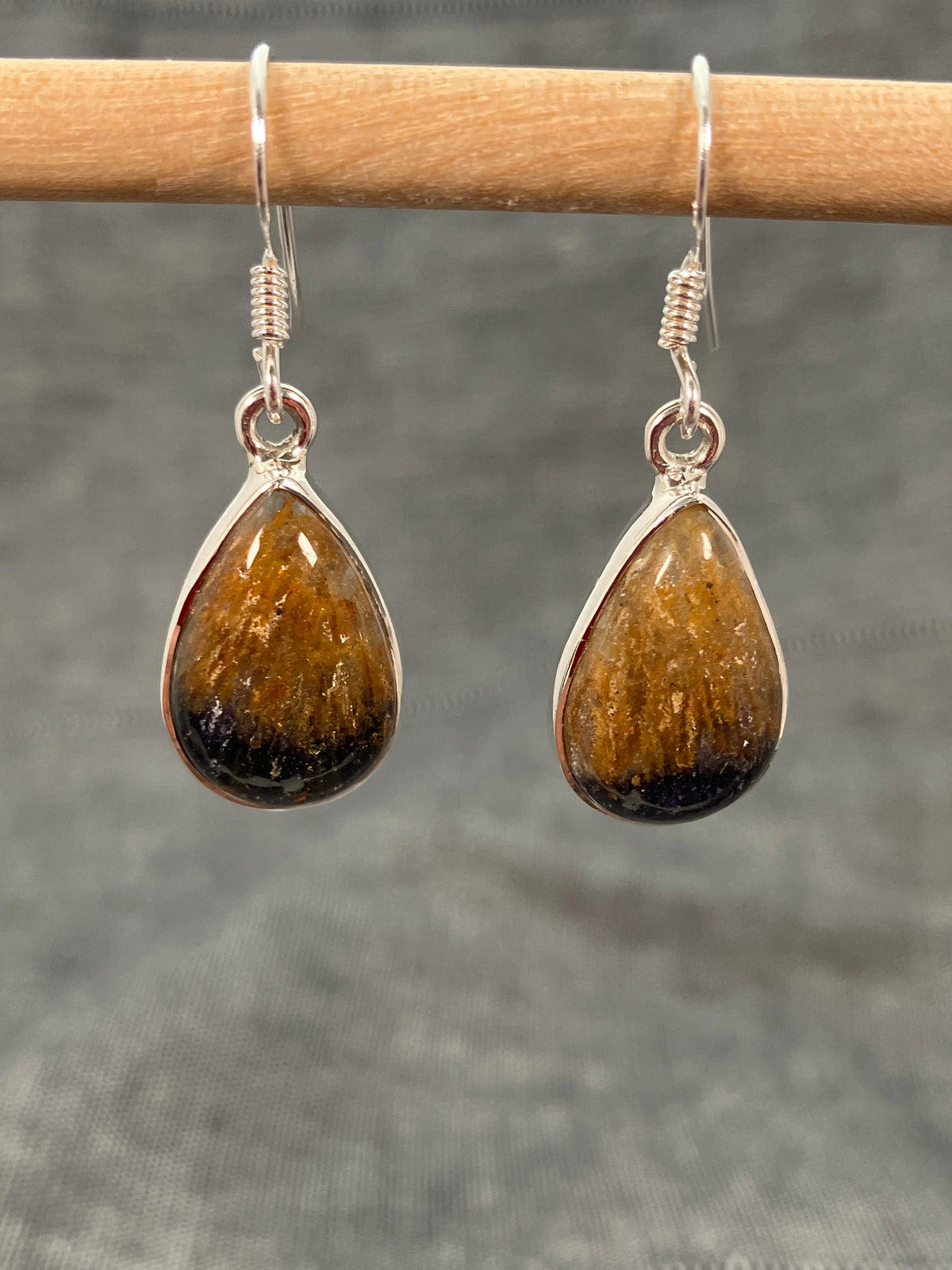 Blue John Pear Earrings