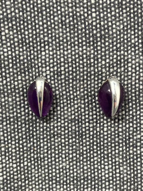 Amethyst Trek Stone Studs