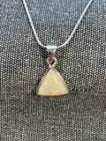 Ethiopian Opal Triangle Pendant