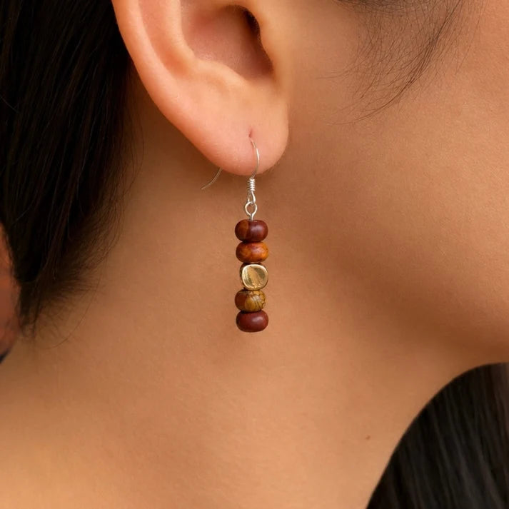 Natural Jasper Earrings