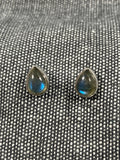 Labradorite Pear Studs