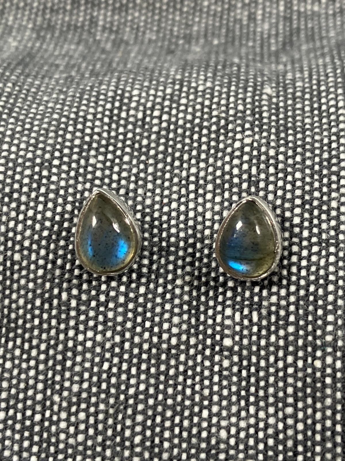 Labradorite Pear Studs