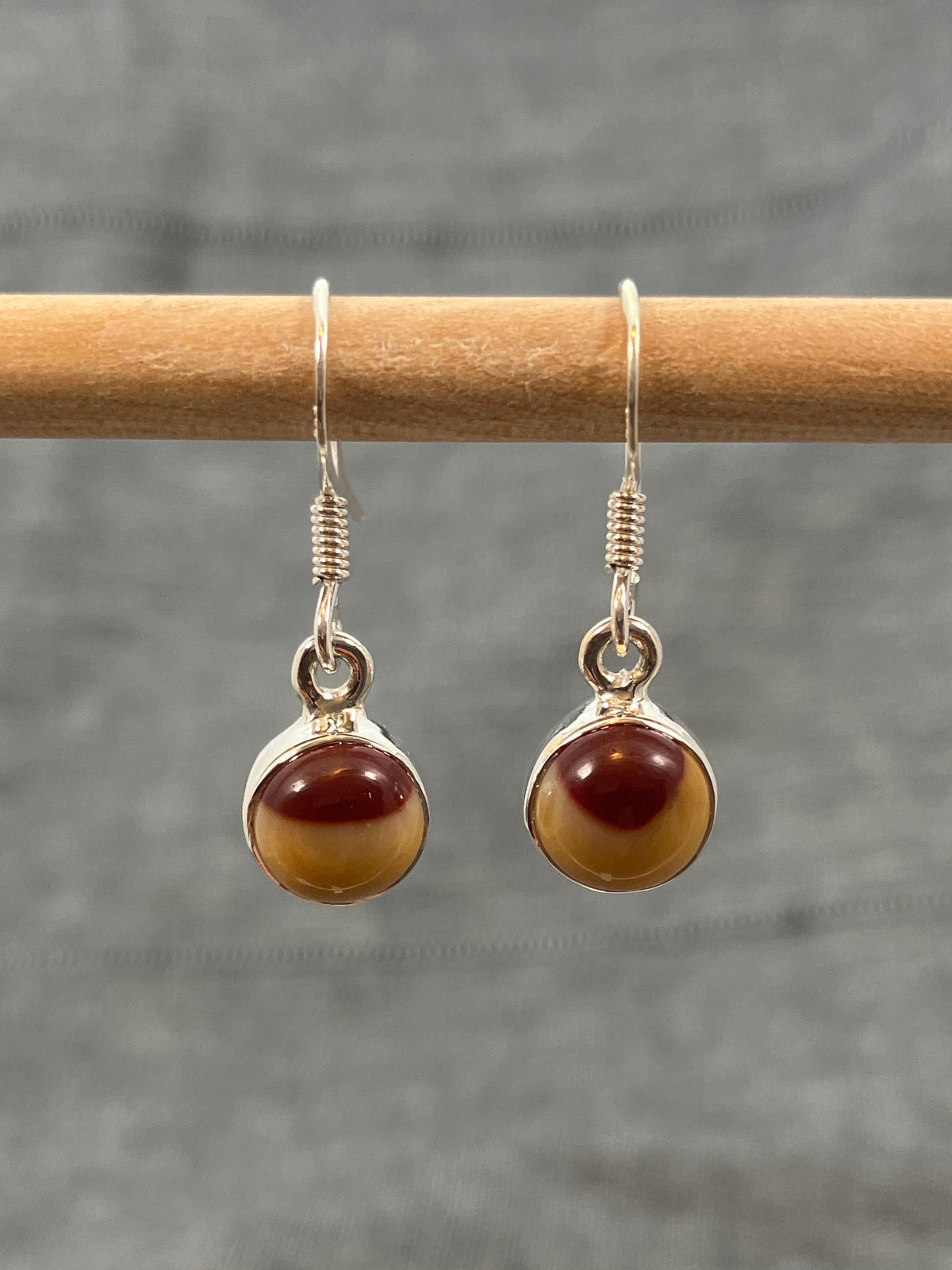 Mookaite Round Earrings