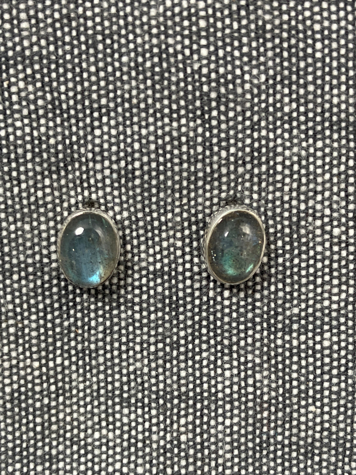 Labradorite Oval Studs