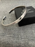 Narrow Hammered Cuff Bangle