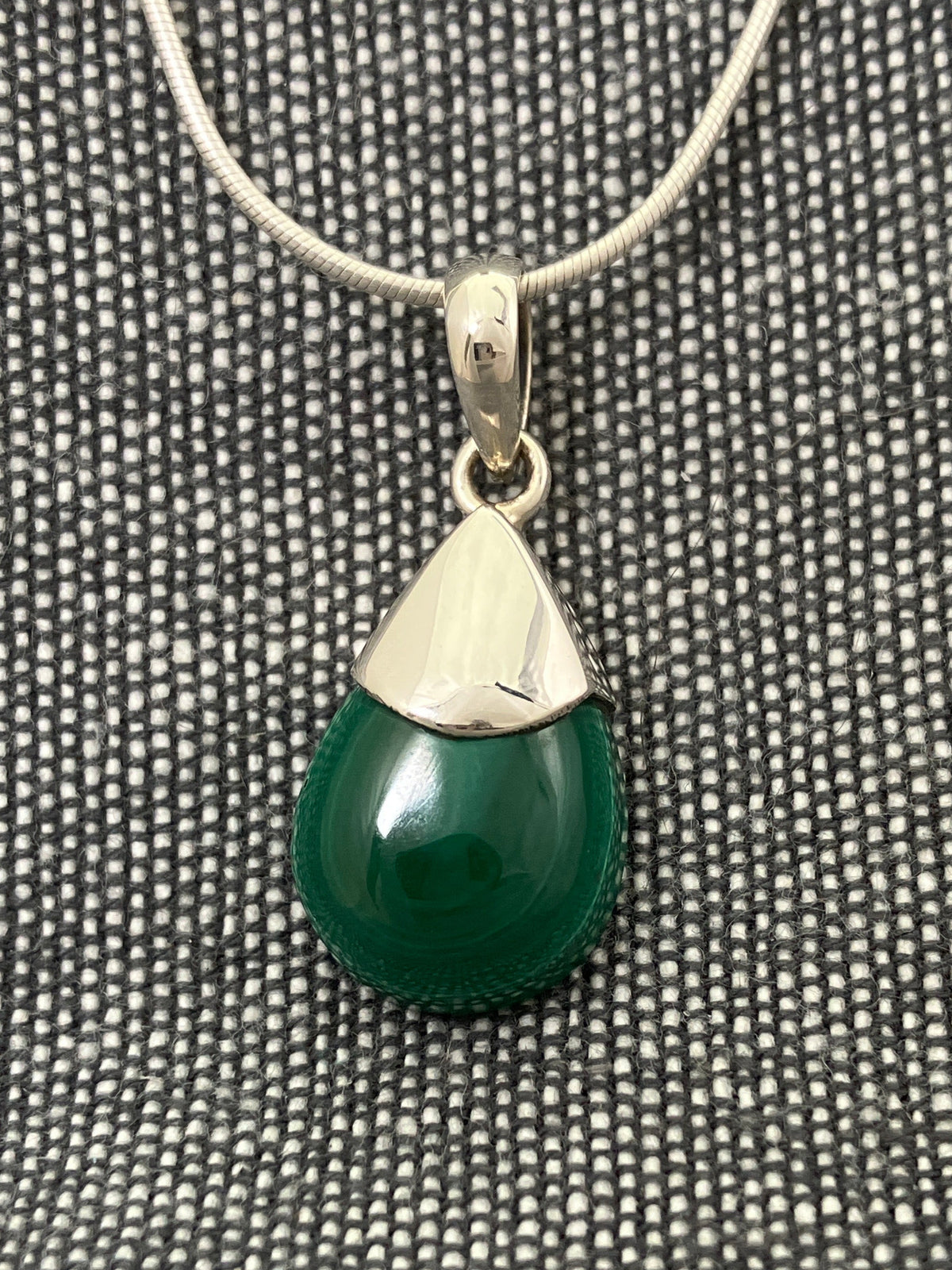 Malachite Capped Pendant
