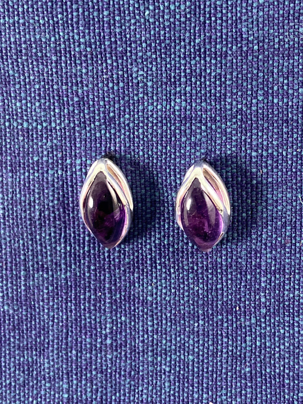 Amethyst Parting Stone Studs