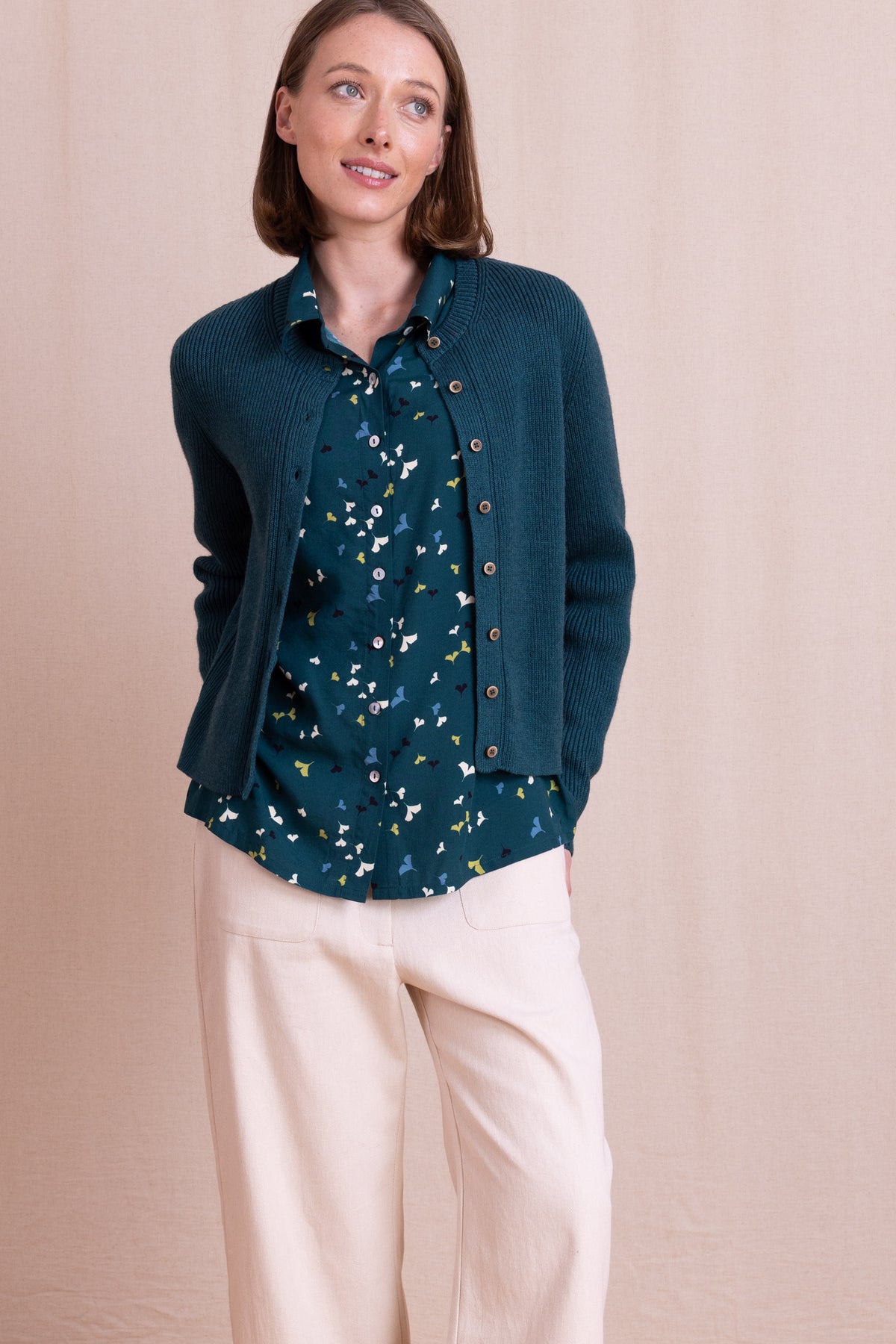 Teal Cardigan