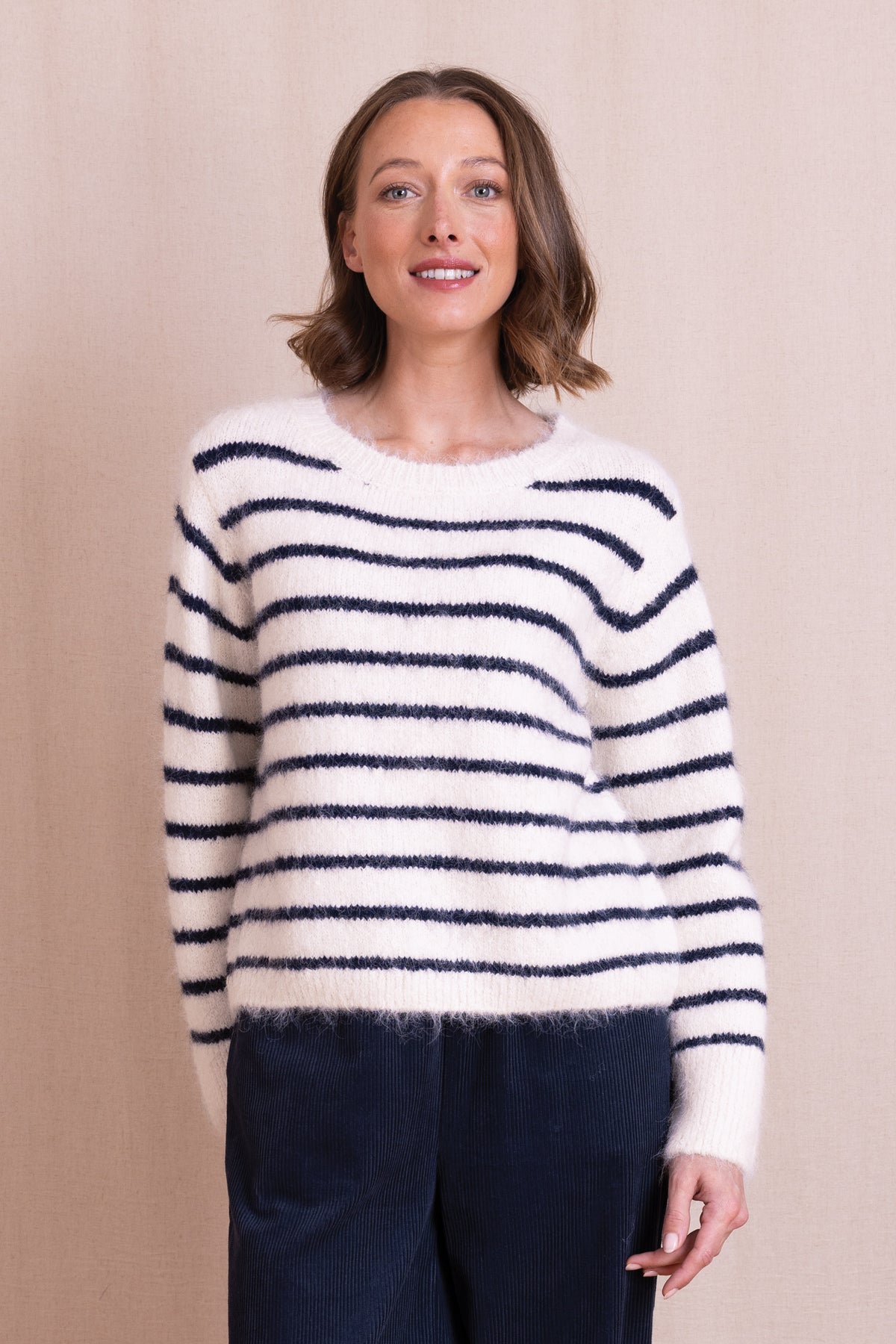 Striped Cropped Jumper Wax