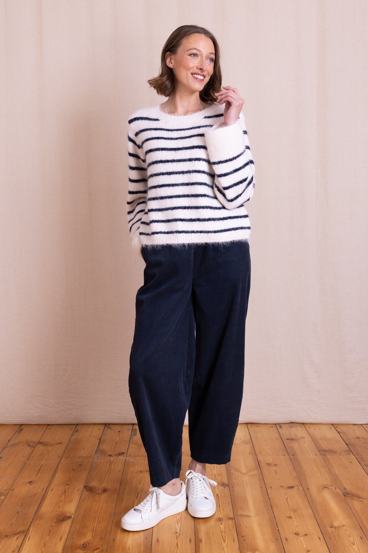 Striped Cropped Jumper Wax