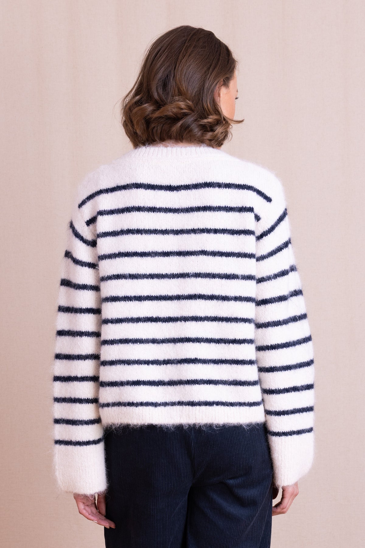 Striped Cropped Jumper Wax