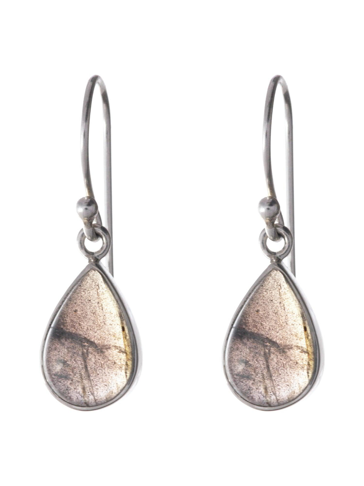 Labradorite Medium Pear Earrings