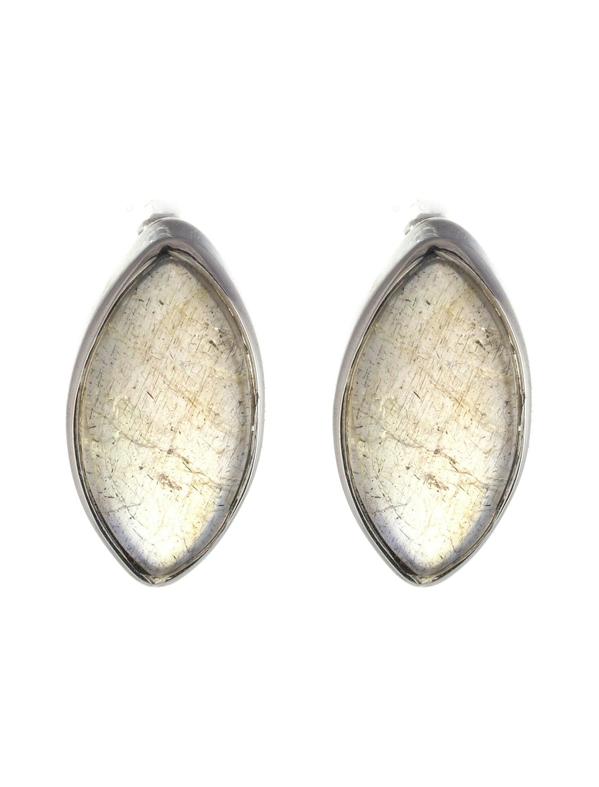 Labradorite Marquise Studs