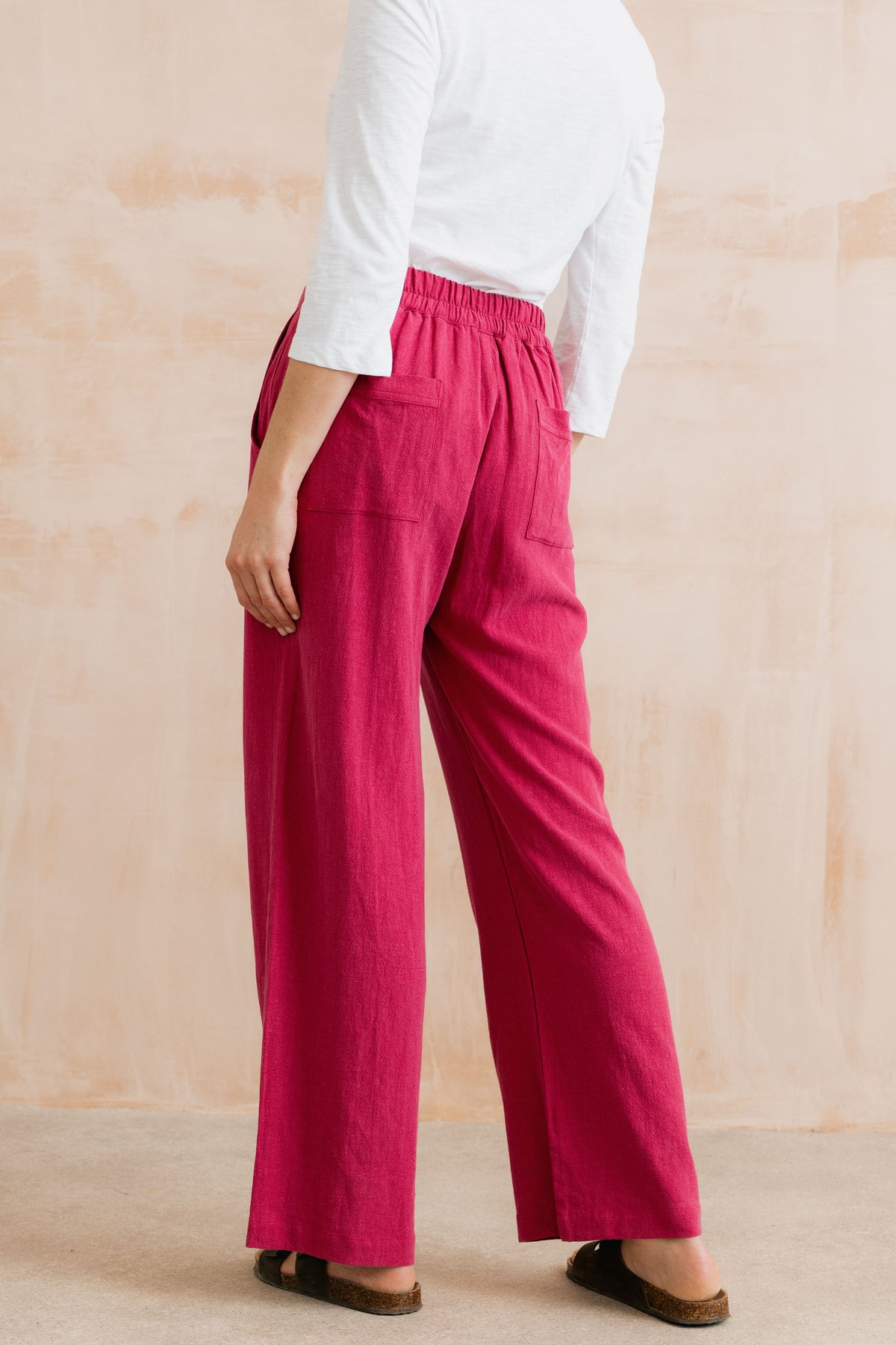 Grace Trousers Linen Boysenberry