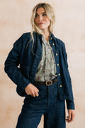 Olivia Denim Shirt Jacket Dark Wash