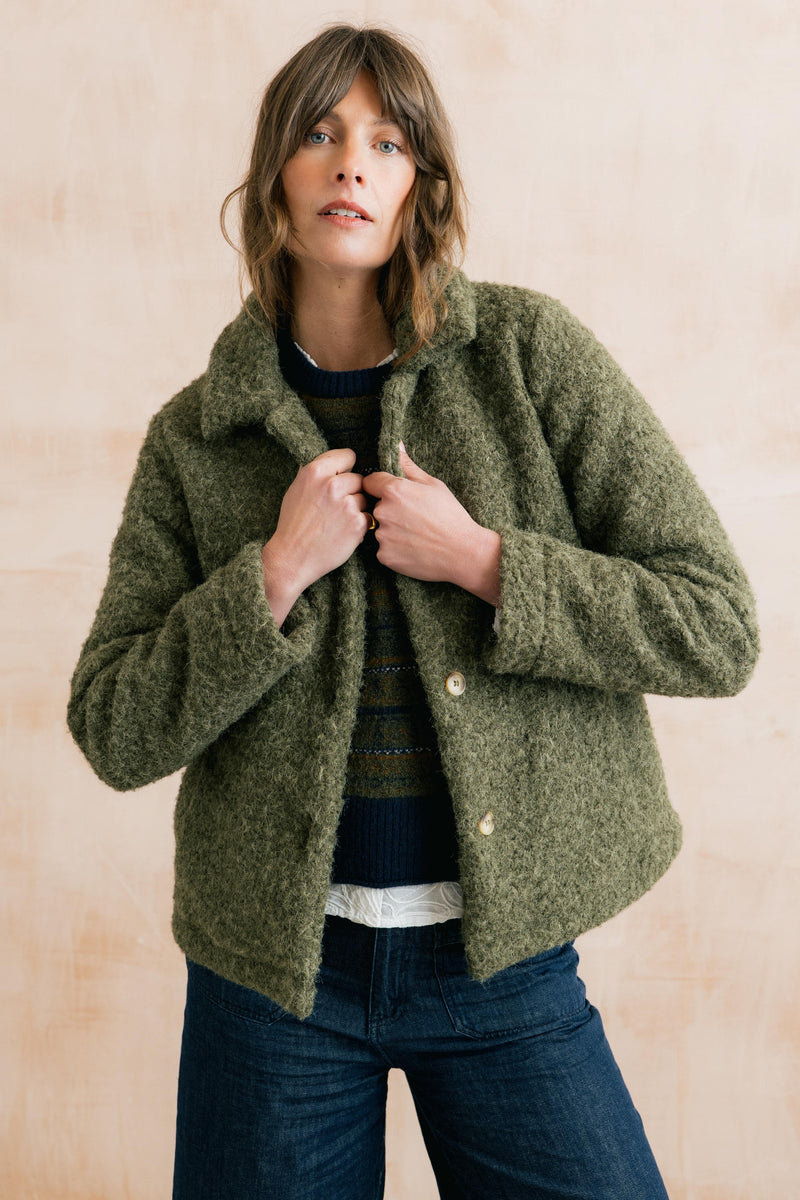Sycamore Jacket Boucle Olive